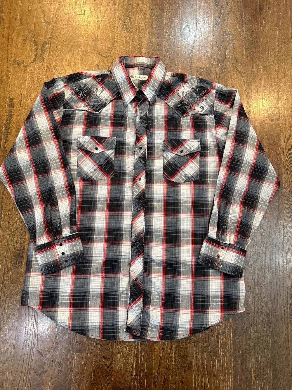 Roper Men's Plaid Western Snap Shirt 2XL